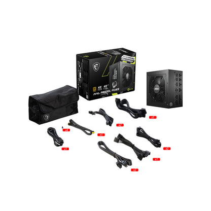 Napajalnik - 850W MSI MAG A850GL Gold 80Plus Gold 90% ATX 3.0 (Gen5) Modular 120mm črna (306-7ZP8A11-CE0)
