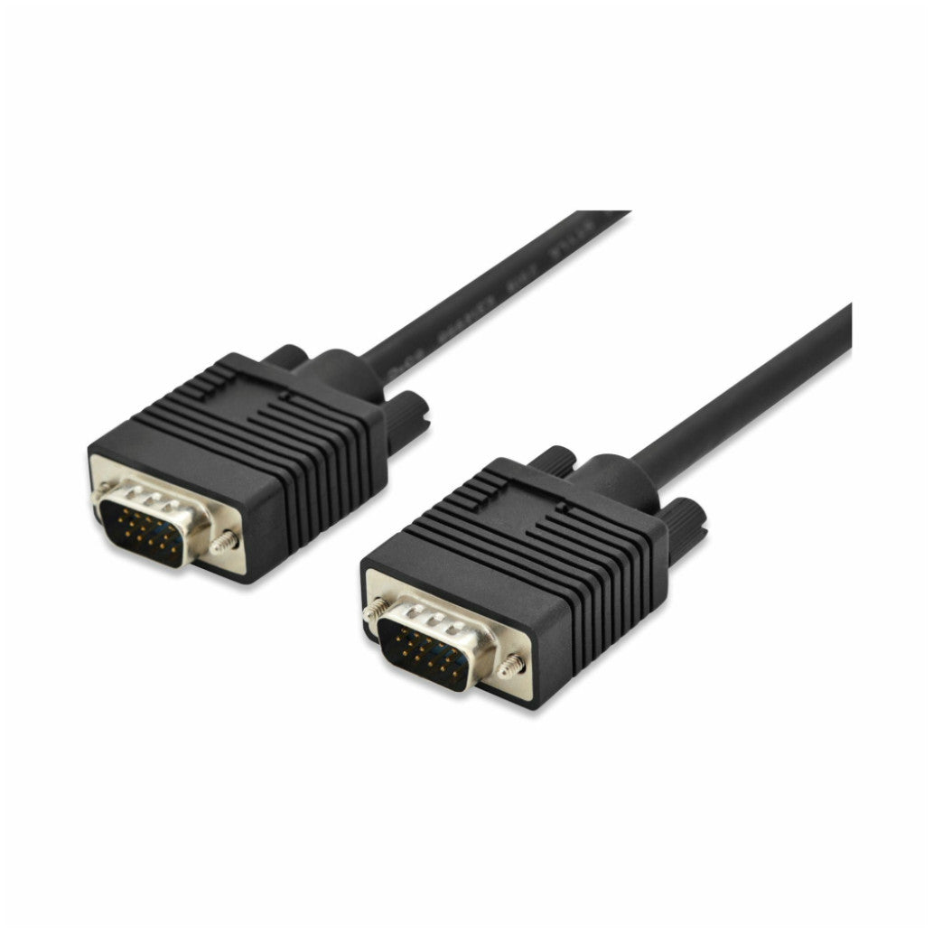 Kabel VGA D-SUB15(m)=>VGA D-SUB15(m) 5,0m črn Digitus (AK-310103-050-S)