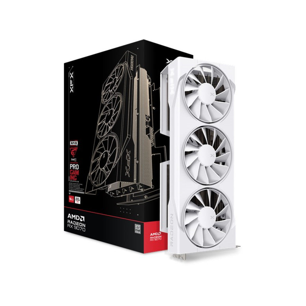 Grafična kartica AMD RX 9070 XFX Swift OC Triple fan bela - 16GB GDDR6  | 1xHDMI 2.1 3xDisplayport 2.1 (RX-97SWFB3W9)