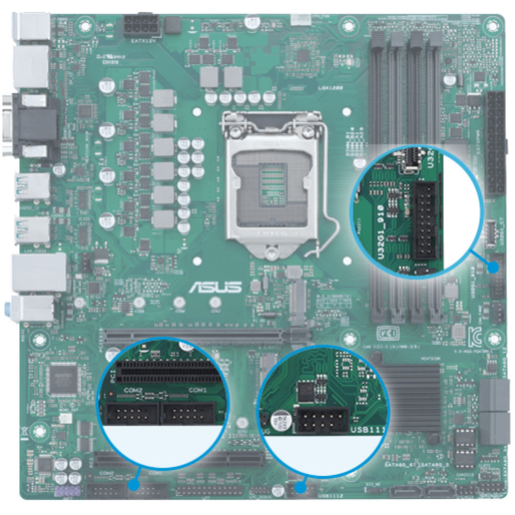 Osnovna plošča 1700 Asus PRO H610M-C D4-CSM microATX 1xDVI-D 1xHDMI 2.1 1xDisplayPort 1.4
