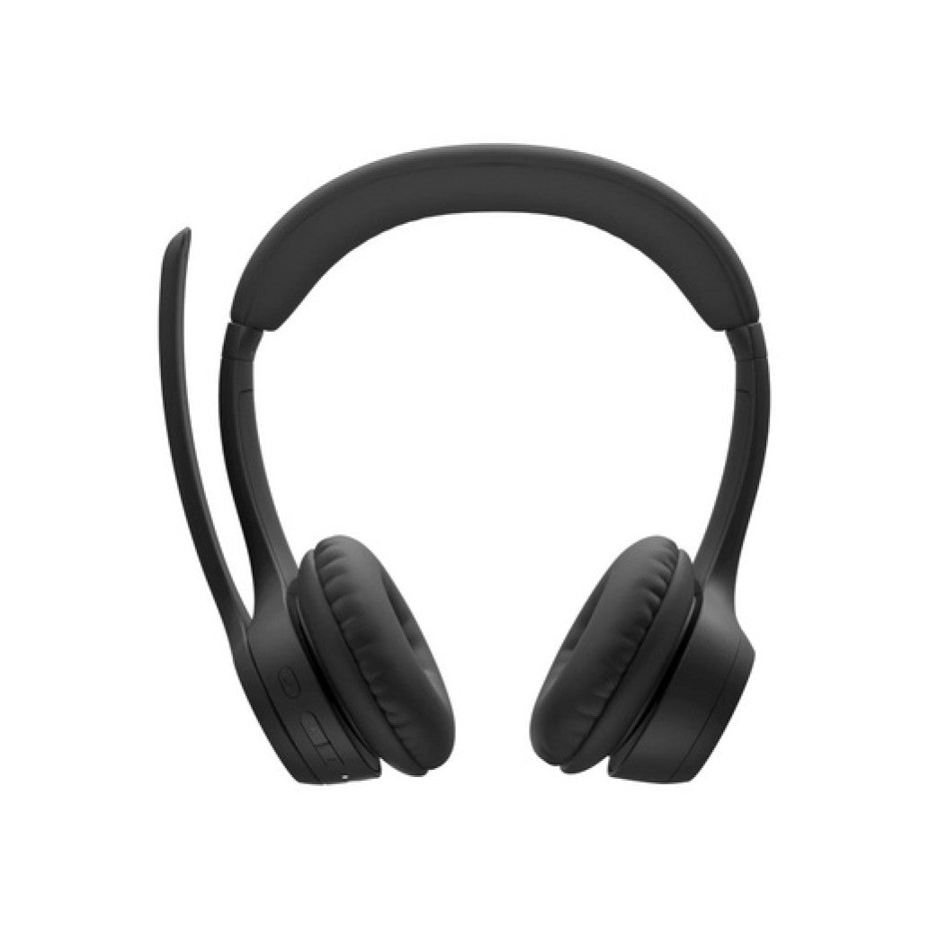 Slušalke brezžične Logitech naglavne z mikrofonom BT USB sprejemnik - Zone 305 črne MS Teams certificirane (981-001451)