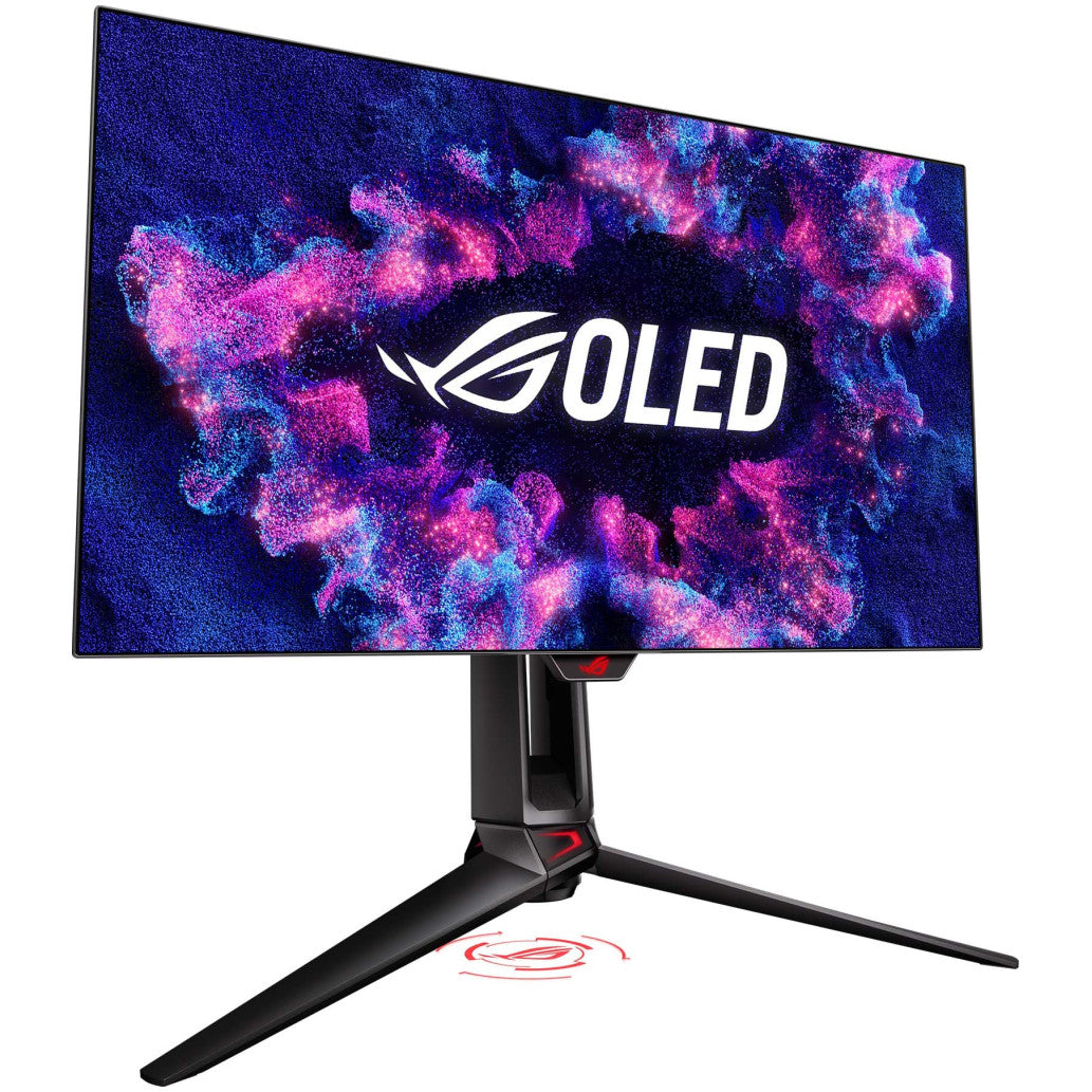 Monitor Asus 68,6 cm (27,0") PG27AQDP 2560x1440 Gaming 480Hz OLED 0,03ms 2xHDMI DisplayPort 2xUSB3.2 Pivot  DCI-P3-99% FreeSync Premium G-Sync Compatible HDR400 ROG Swift Delta E<2 calibration