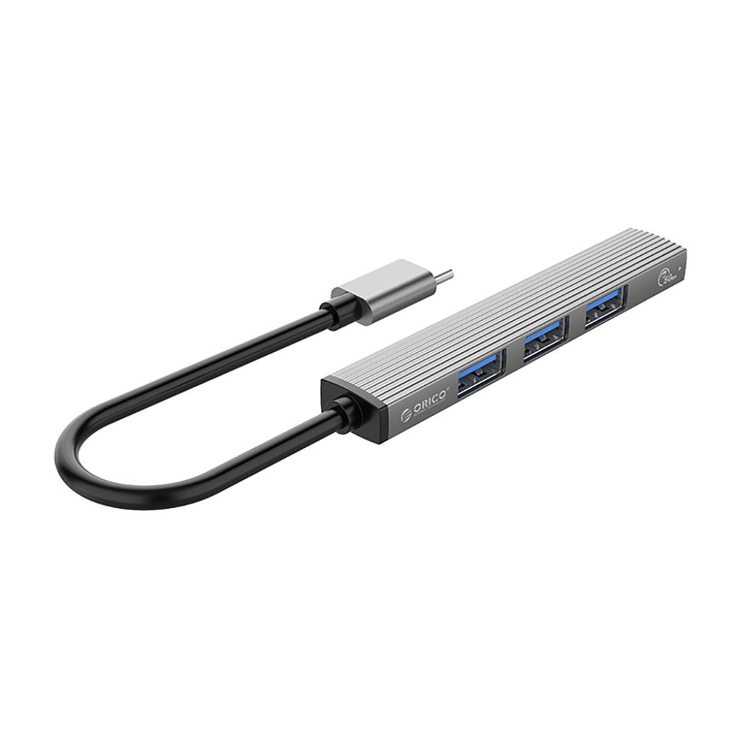 HUB USB-C => 1x USB-A 3.0 + 3x USB-A 2.0 siv Orico (Orico AH-13)