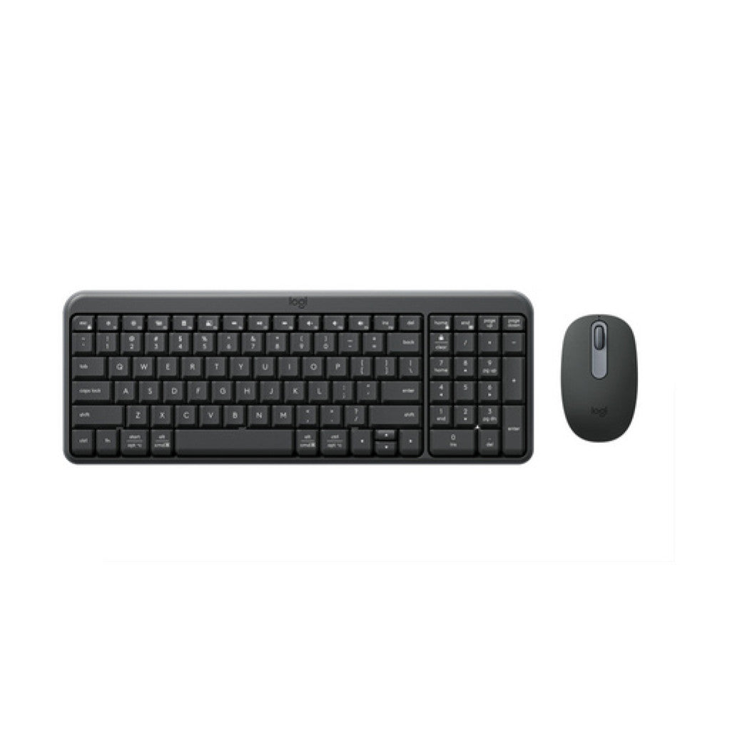Tipkovnica in miš Logitech brezžična MK250 US international grafitna SLO gravura (920-013519)