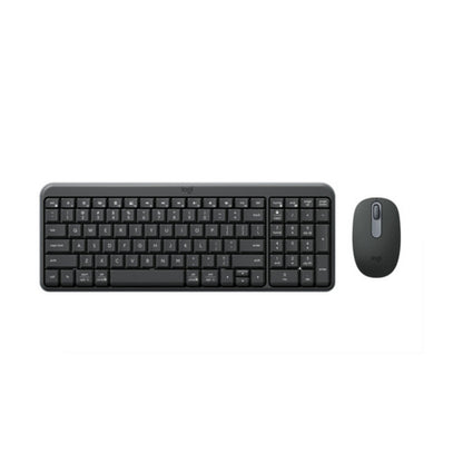 Tipkovnica in miš Logitech brezžična MK250 US international grafitna SLO gravura (920-013519)