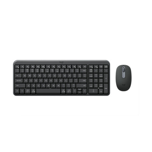 Tipkovnica in miš Logitech brezžična MK250 US international grafitna SLO gravura (920-013519)