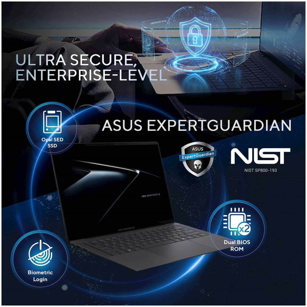 Prenosnik Asus 35,5 cm (14,0") ExpertBook Ultra 2880x1800 OLED na dotik 600nit 120Hz Ultra X7-358H/32GB/SSD1TB/BL/AI Chip: 50 TOPs/CER-ALU/Intel Arc/Win11Pro (90NX09J2-M012R0)