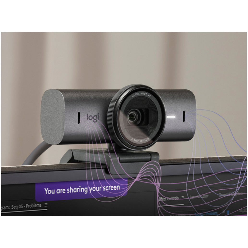 Spletna kamera Logitech MX Brio 8,5MP 4K UHD 30FPS 90° USB-C grafitna Autofokus 4xZoom dvojni mikrofon (960-001559)