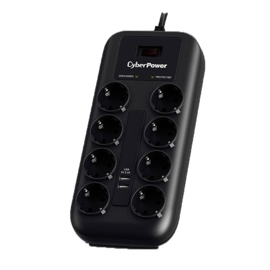 Razdelilec CyberPower 1,80m 8x230V SurgeProtector prenapetostna zaščita (P0820SUF0-DE)