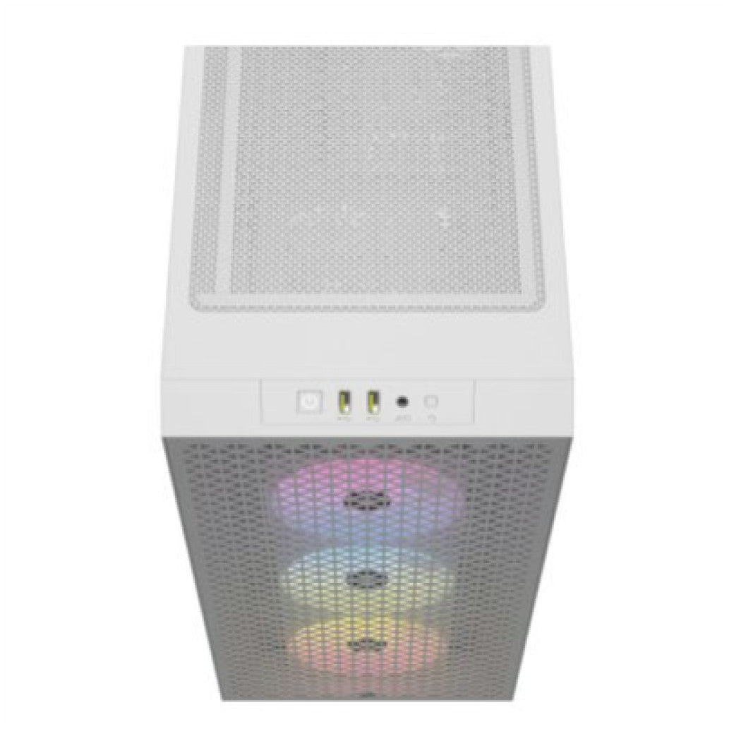 Ohišje Corsair 3000D MidiATX - bela RGB