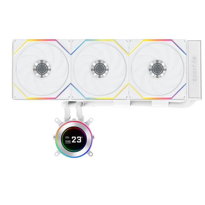 Vodno hlajenje Lian-Li HYDROSHIFT II LCD-C 360TL - 360mm RGB bela (GHS2LCD36TW)