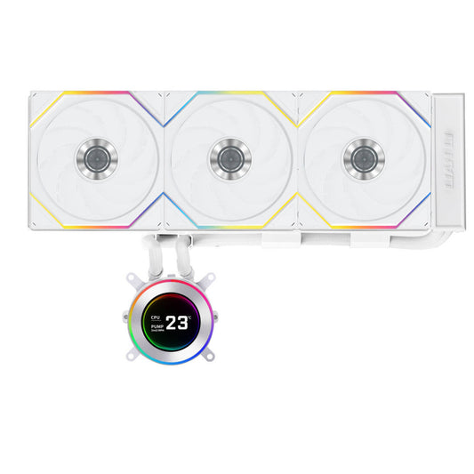 Vodno hlajenje Lian-Li HYDROSHIFT II LCD-C 360TL - 360mm RGB bela (GHS2LCD36TW)
