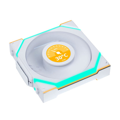 Ventilator Lian-Li UNI FAN SL Wireless LCD Reverse Blade 120mm bela ARGB
