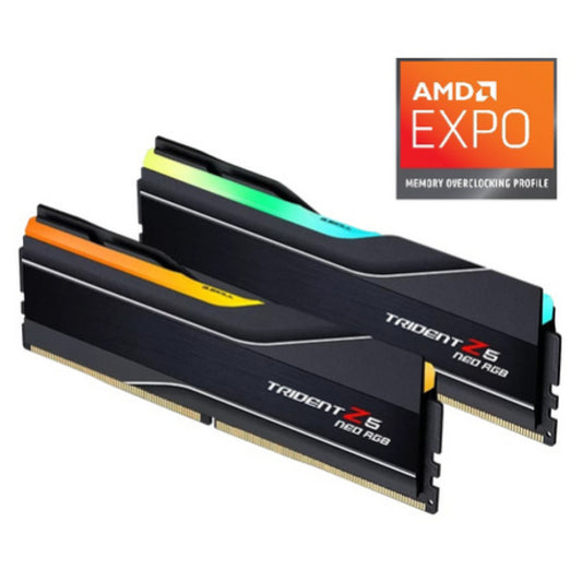 DDR5 64GB 6000MHz CL30 KIT (2x32GB) G.Skill RGB Trident Z5 Neo 1,4V PC črna (F5-6000J3040G32GX2-TZ5NR)