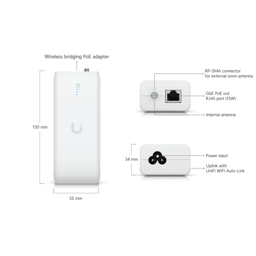 Dostopna točka Ubiquiti UDB Device Bridge 1xRJ45 (UDB)