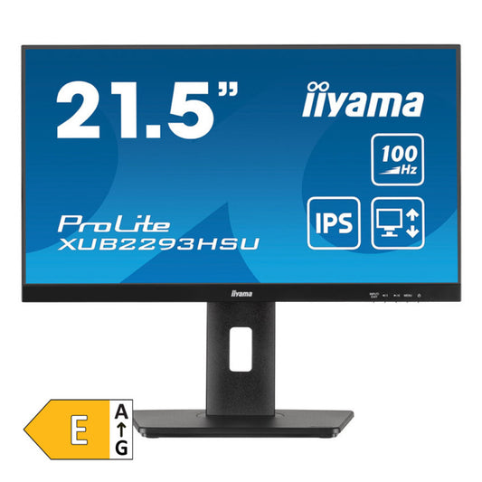 Monitor Iiyama 54,6 cm (21,5") XUB2293HSU-B7 1920x1080 100Hz IPS 1ms HDMI DisplayPort 2xUSB2.0 Pivot Zvočniki  sRGB96% AdaptiveSync