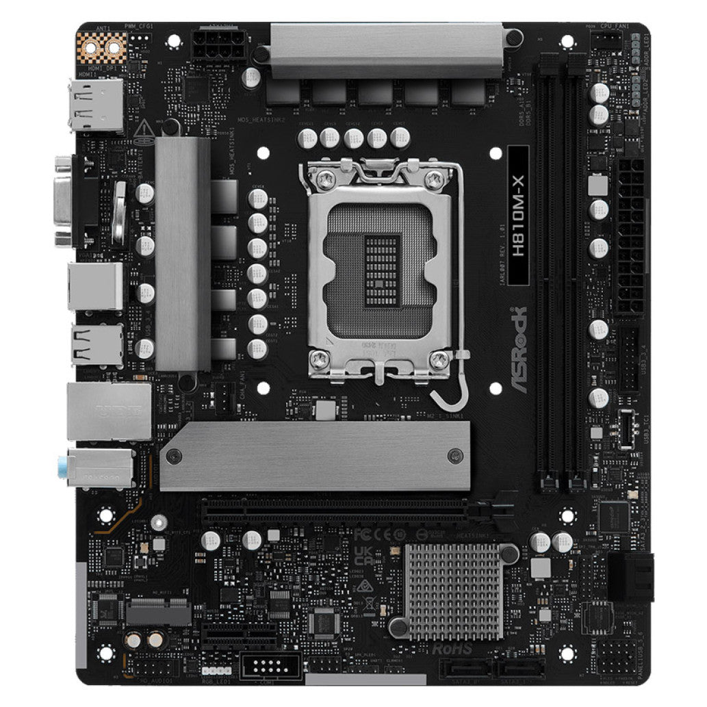 ASROCK H810M-X LGA1851 2xDDR5 mATX osnovna plošča