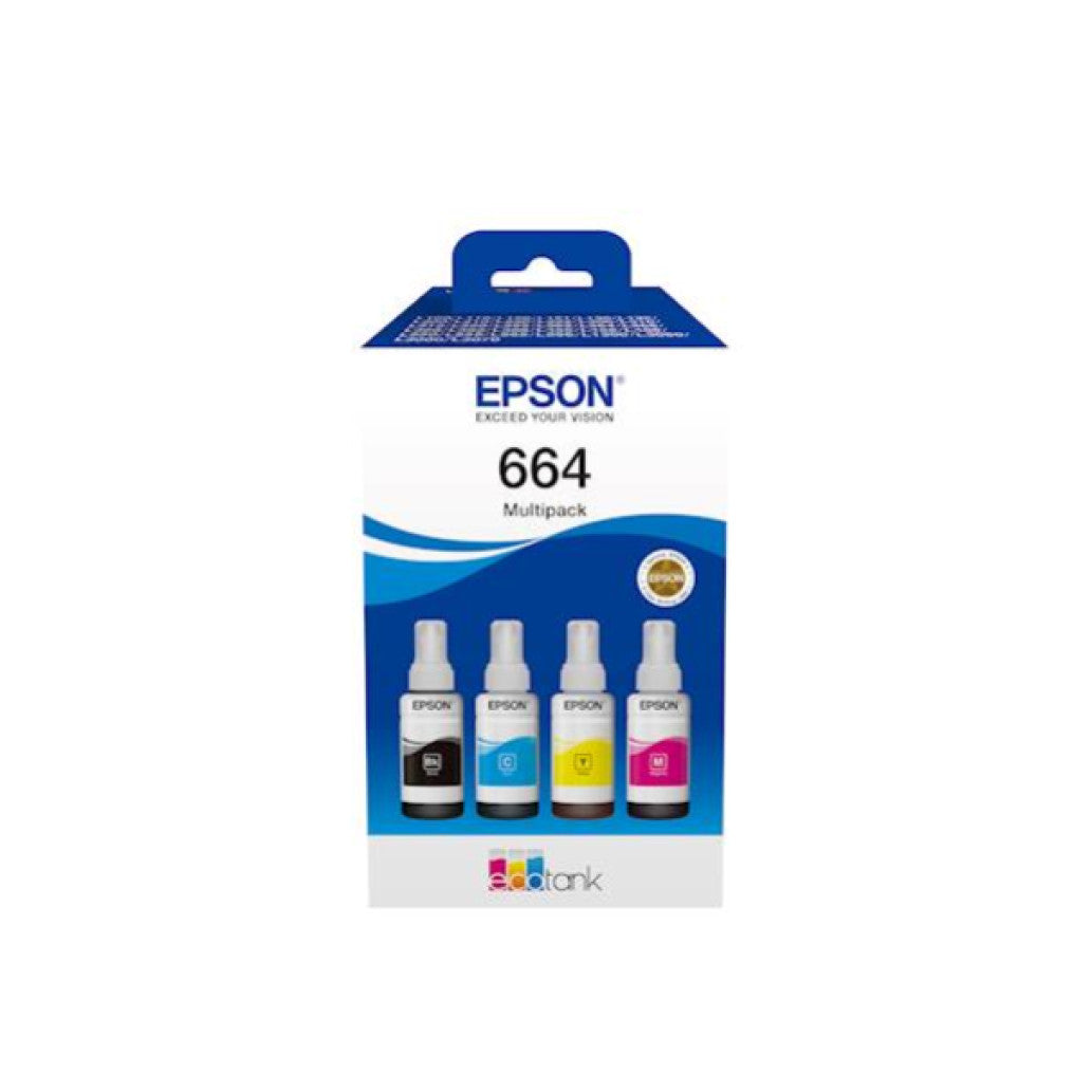 ČRNILO EPSON T 664 4x KOMPLET STEKLENIČKA 70 ML L100,L200,L210,L300... (C13T66464A)