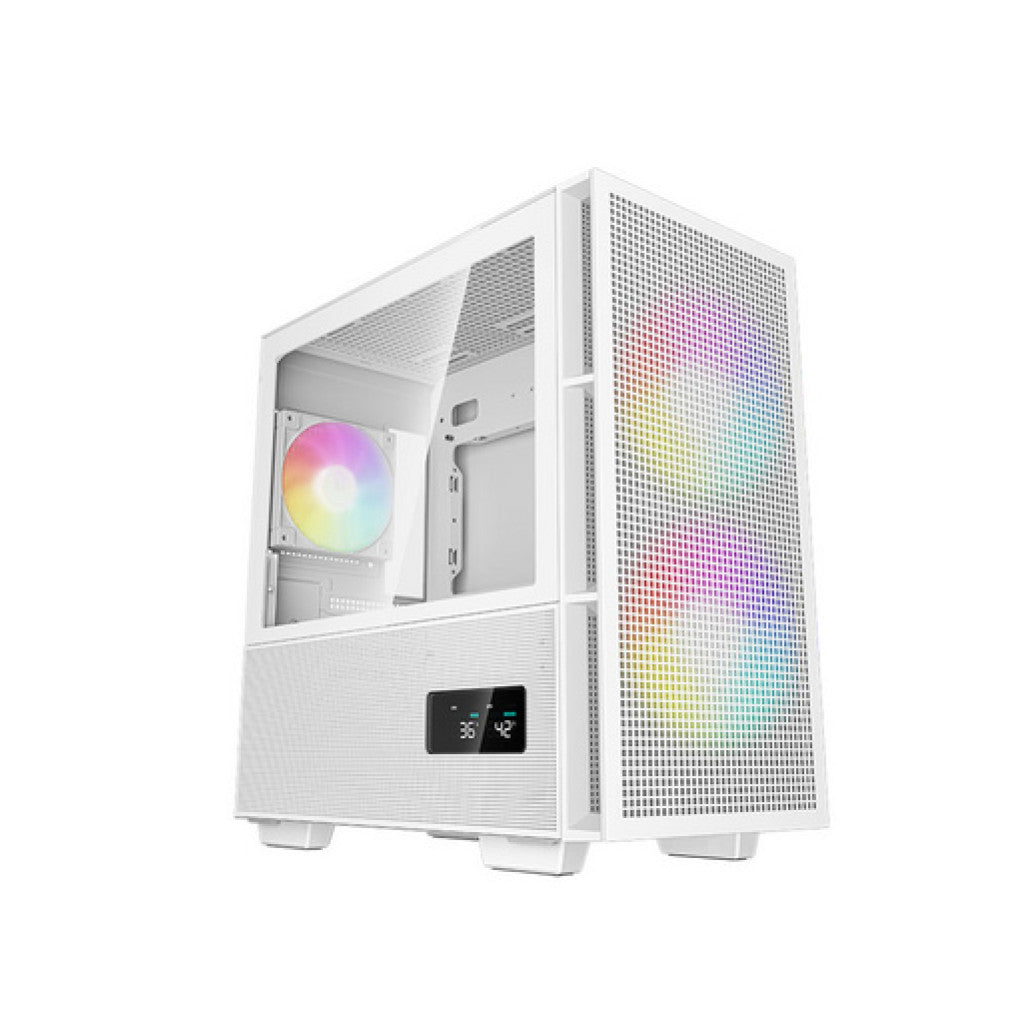Ohišje Deepcool CH360 DIGITAL microATX - bel ARGB