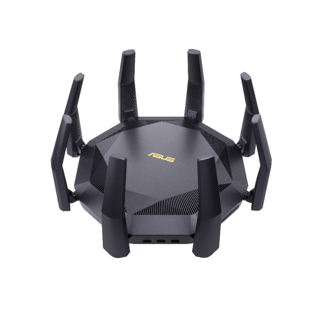 Usmerjevalnik brezžični Asus RT-AX89X WiFi6 802.11ax AX6000 4804Mbit/s MU-MIMO OFDMA MESH dualband 3G/4G USB dongle 8xLAN 1xLAN/WAN10GB 1xSFP+ (90IG04J1-BM3010)