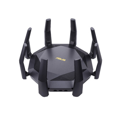Usmerjevalnik brezžični Asus RT-AX89X WiFi6 802.11ax AX6000 4804Mbit/s MU-MIMO OFDMA MESH dualband 3G/4G USB dongle 8xLAN 1xLAN/WAN10GB 1xSFP+ (90IG04J1-BM3010)