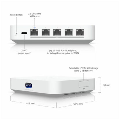 Usmerjevalnik žični Ubiquiti Cloud 5xLAN 2.5GbE (UCG-MAX-EU)