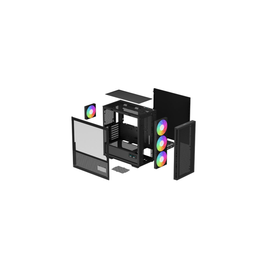 Ohišje Deepcool CH560 Digital ATX - črna RGB