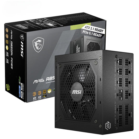 Napajalnik - 850W MSI MAG A850GL Gold 80Plus Gold 90% ATX 3.0 (Gen5) Modular 120mm črna (306-7ZP8A11-CE0)