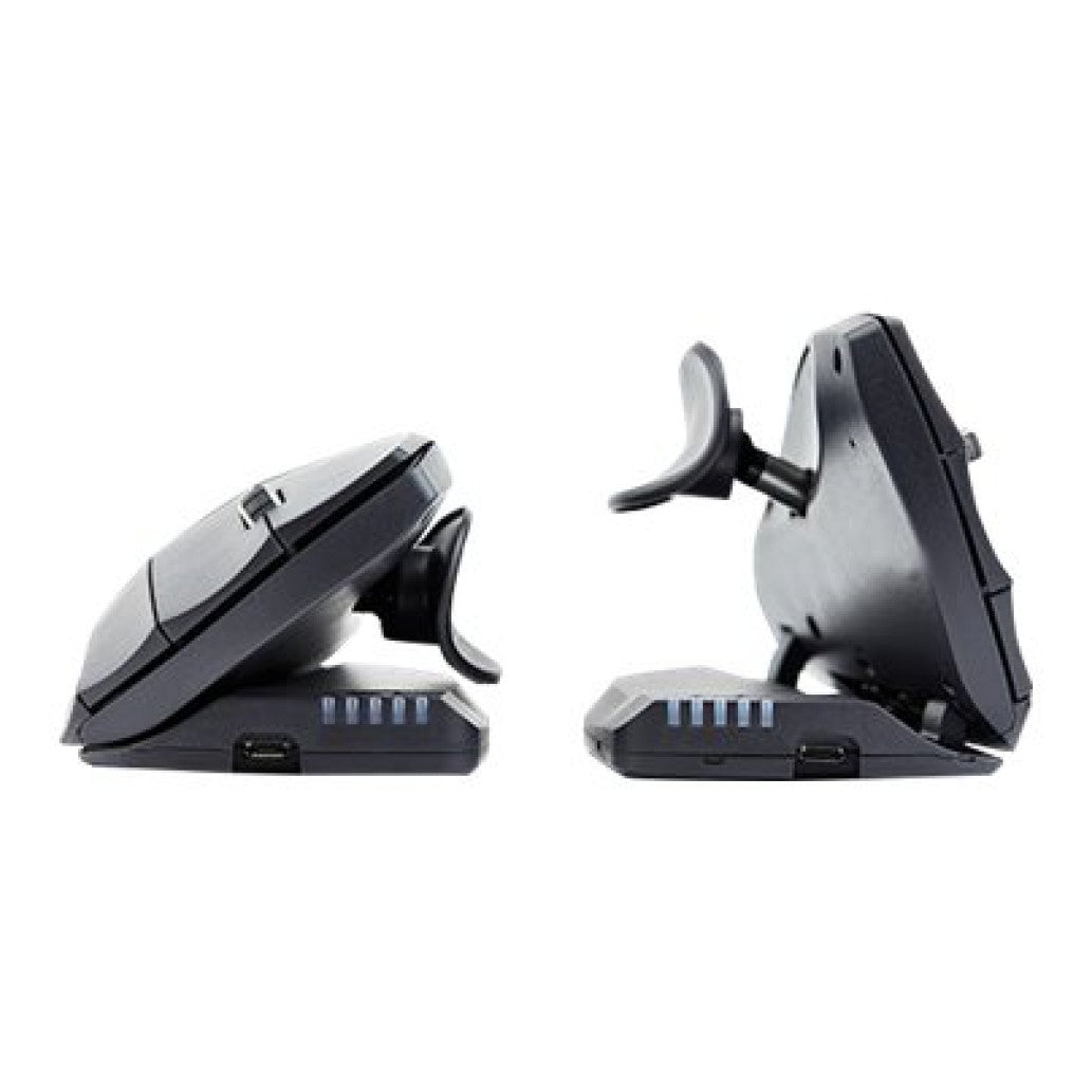 Miš brezžična ergonomska Unimouse Contour za desničarje črna (CDUMBK11001)