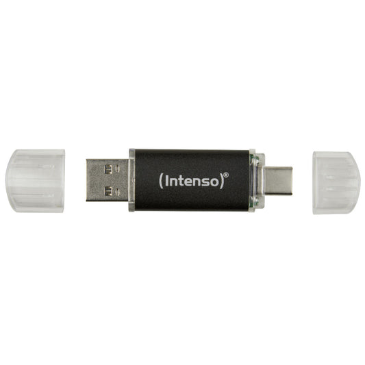 Spominski ključek 32GB USB 3.2/USB-C Intenso Twist Line 70MB/s - plastičen/s pokrovčkom/črn (3539490)