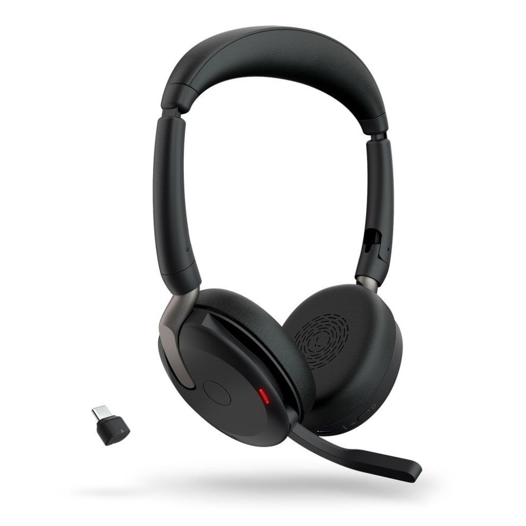 Slušalke brezžične Jabra naglavne BT USB-C/USB-A Evolve2 65 flex črna (26699-989-899)