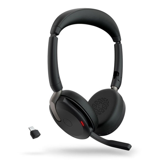 Slušalke brezžične Jabra naglavne BT USB-C/USB-A Evolve2 65 flex črna (26699-989-899)