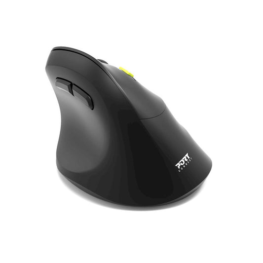 Miš brezžična + Bluetooth ergonomska Port Ergo 2400DPI za desničarje 5 gumbov črna (910007)