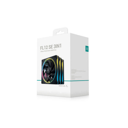 Ventilator Deepcool FL12 120mm črna ARGB (3 pack)