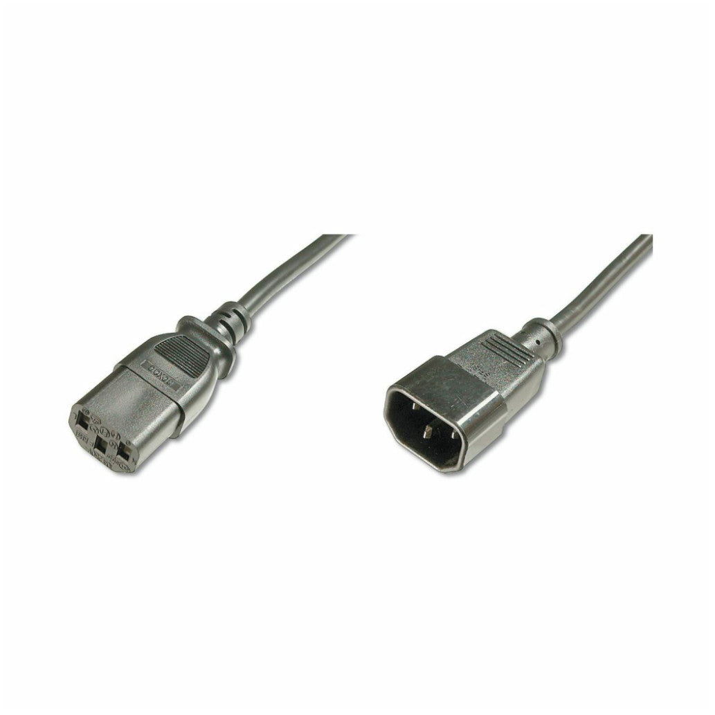 KABEL NAPAJALNI 220V podaljšek C13 - C14 1,80m Digitus  (AK-440201-018-S)