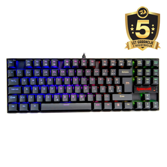 Mehanska Tipkovnica USB Redragon KUMARA K552 SLO | črna RGB (10466)