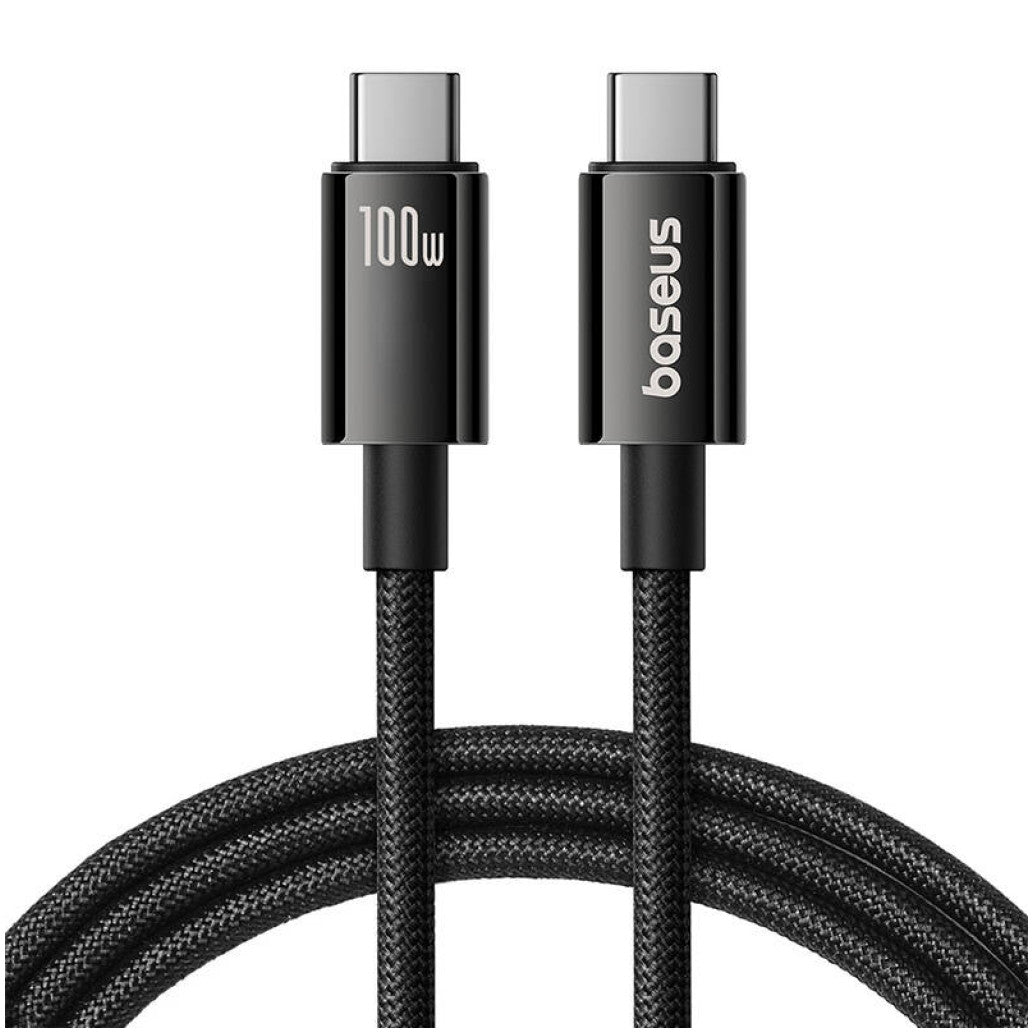 Kabel USB-C => USB-C 3.2 Gen2 20Gbps 100W 4K @ 60Hz 1,50m črn Baseus Tungsten Gold