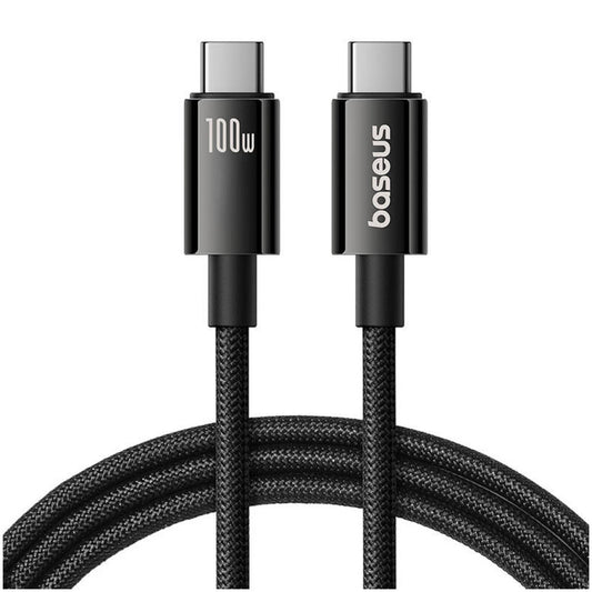 Kabel USB-C => USB-C 3.2 Gen2 20Gbps 100W 4K @ 60Hz 1,50m črn Baseus Tungsten Gold