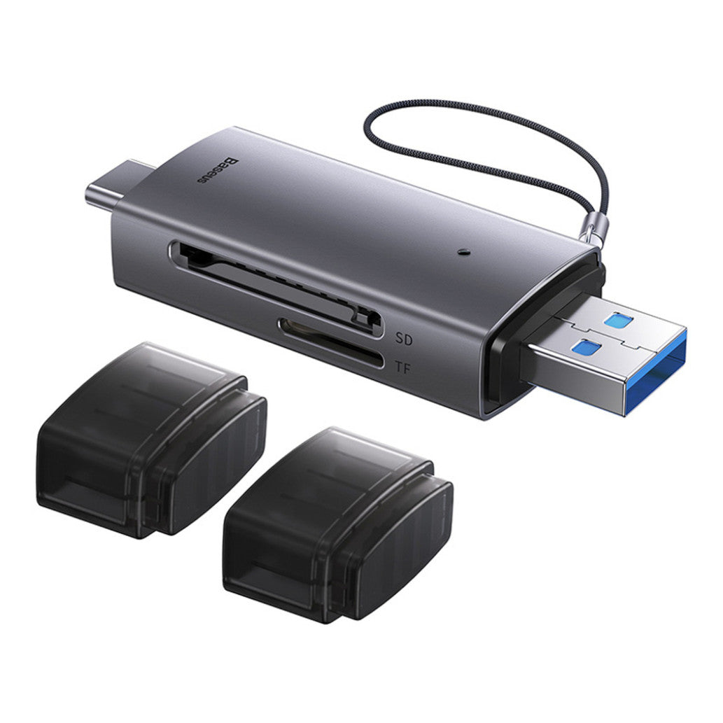 Zunanji čitalec kartic BASEUS Lite USB3.0/USB-C za SD TF (WKQX060113)
