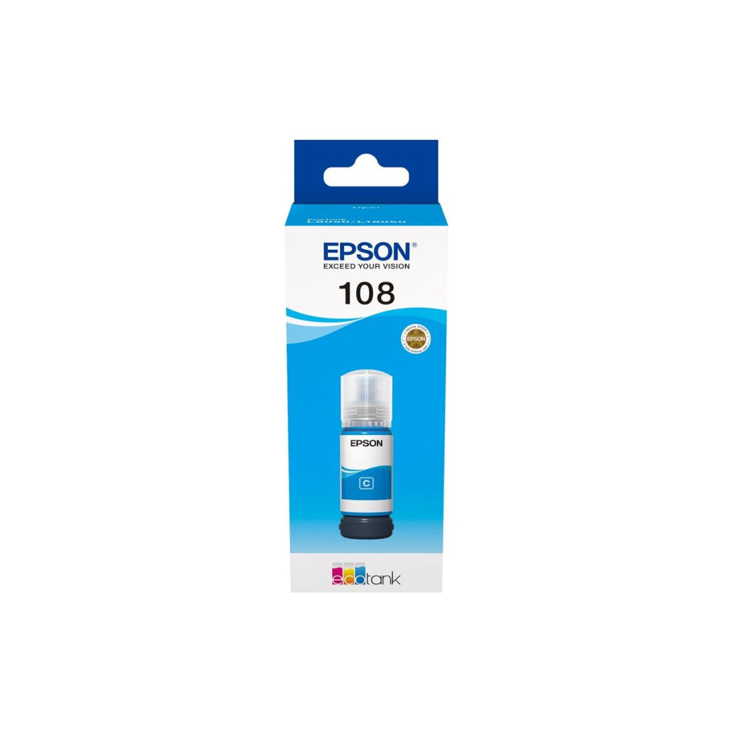 ČRNILO EPSON CYAN 108 STEKLENIČKA ZA L8050 tiskalnik
