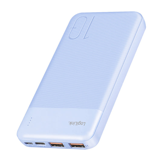 Prenosna baterija Logilink 10.000mAh 22,5W PD 1x USB-C 2x USB-A modra (PA0419BL)