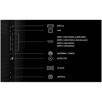 TV sprejemnik TCL 85,0" 215,9 cm 85P8L 3840x2160 QD Mini LED Google TV 4xHDMI USB BT WiFi Airplay2 Miracast  HDR10+
