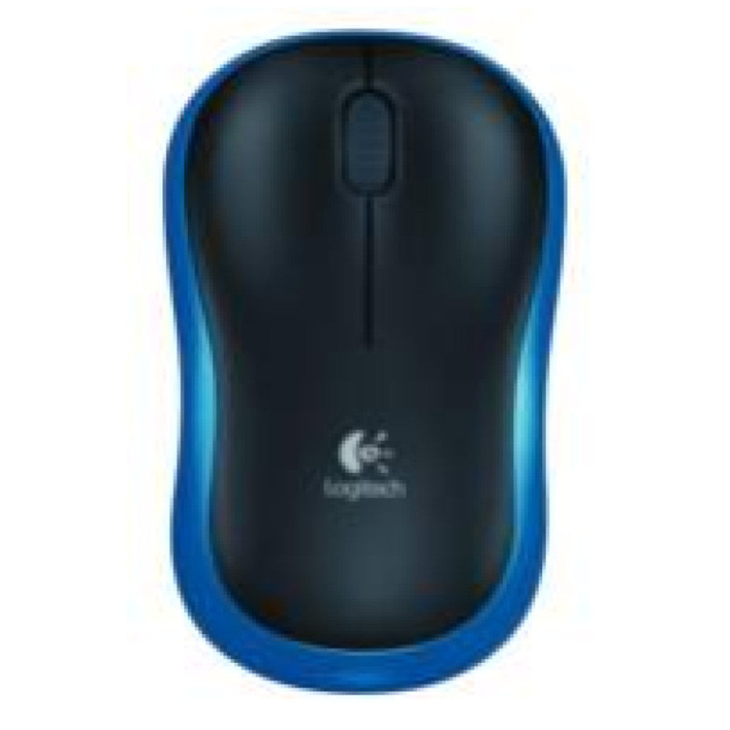Miš Logitech brezžična M185 za notesnike modra nano (910-002236)