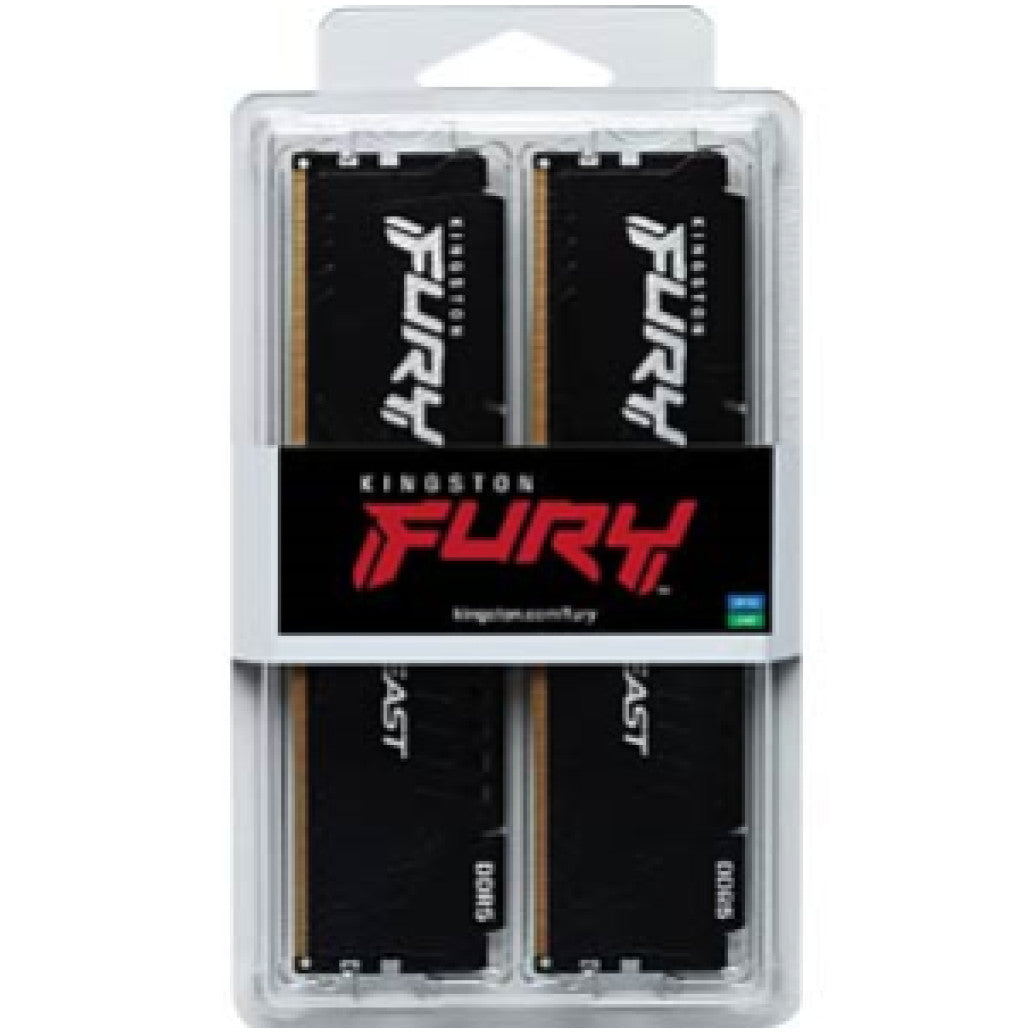 DDR5 16GB 5600MHz CL40 KIT (2x 8GB) Kingston Fury Beast XMP3.0 1,25V črna (KF556C40BBK2-16)