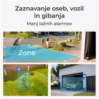 Zunanja nadzorna kamera Reolink 2880x1620 WiFi horizontalno 100° barvni nočni pogled (Argus Series B330 Wh)