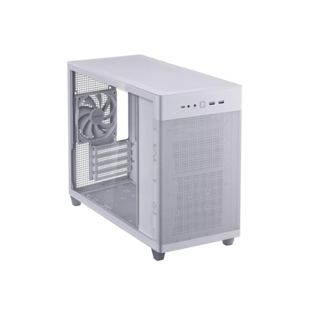 Ohišje Asus Prime AP201 - Seklena stranica miniATX - bela
