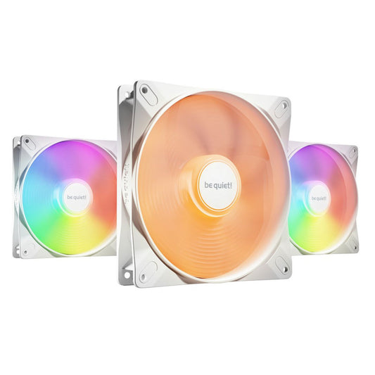 Ventilator be quiet! Light Wings LX 140mm bela RGB (3 pack)