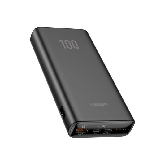 Prenosna baterija Veger T100 20.000mAh 2xUSB-C 1xUSB-A 100W črna (W2032C)