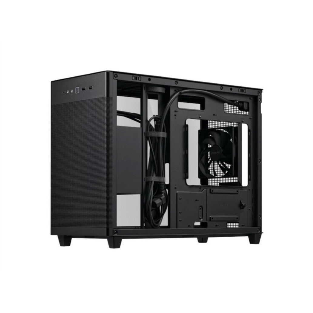 Ohišje Asus Prime AP201 (steklena stranica) miniATX - črna