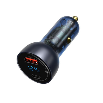 Avto polnilec 12V/24V => USB-A + USB-C 65W PD + PPS + QC Baseus (CCKX-C0G)